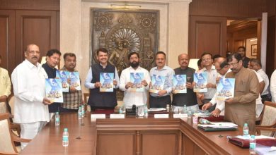 CM Eknath Shinde : Release of "Nirdhar Rural Development" information booklet by Chief Minister Eknath Shinde