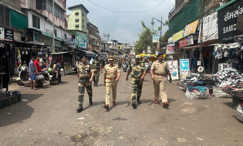 pune police and bsf root march